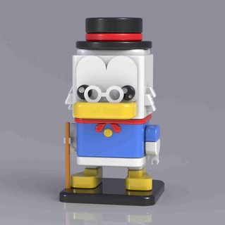 squared scrooge mcduck - diseny characters collection 3d models download creality cloud Characters 3d print model - Mito3D