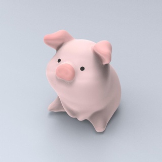 s'accroupir porc généré revopoint pop mammifère 3d print model - Mito3D