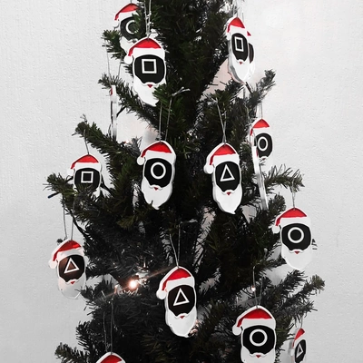 squid game christmas tree ornament 3d models download creality cloud 3d print model - Mito3D
