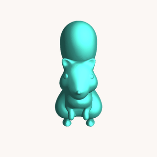 esquilo ficcional personagens 3d print model - Mito3D