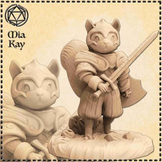 squirrel knight Characters 3d print model - Mito3D