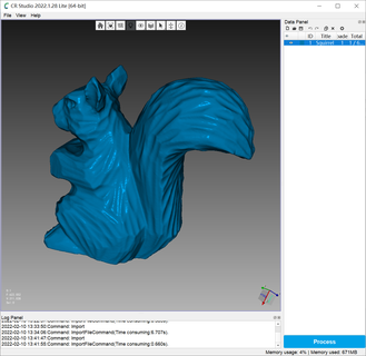 Eichhörnchen gescannt cr scan Eidechse Säugetier 3d print model - Mito3D