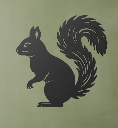 squirrel wall art 3d models download creality cloud 3d print model - Mito3D