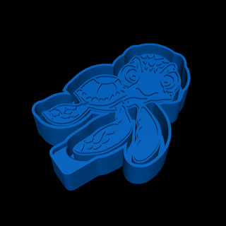 esguicho tartaruga personagens 3d print model - Mito3D