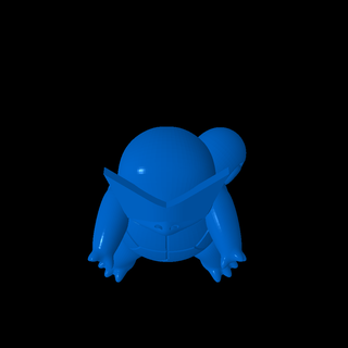 squirtle lentes immaginario personaggi 3d print model - Mito3D