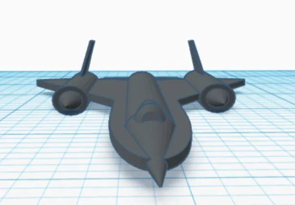 sr 71 3d modelos descargar crealidad nube 3d print model - Mito3D