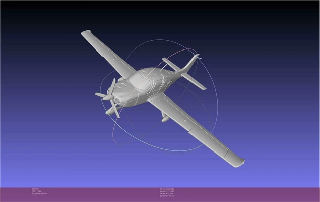 sr22 cirrus avião imprimível miniatura 3d modelos baixar crialidade nuvem 3d print model - Mito3D