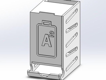 empilable aa batterie distributeur 24 gadgets électronique 3d print model - Mito3D