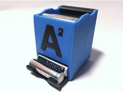 stackable battery holder Gadgets & Electronics 3d print model - Mito3D