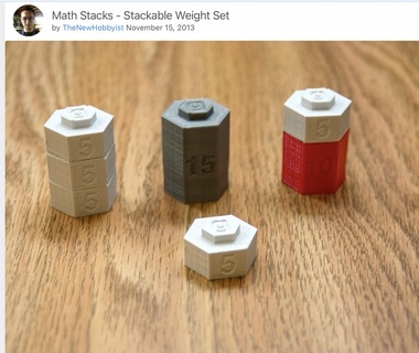 stackable weighs Machinery & Equipment 3d print model - Mito3D
