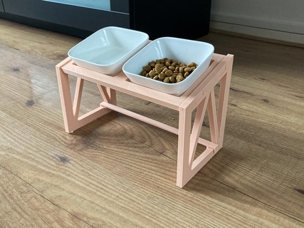 stand elevated cat feeding station Household 3d print model - Mito3D
