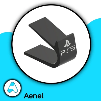 stand game controller ps5 logo version 3d models download creality cloud 3d print model - Mito3D