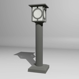 estante soporte lámpara miniatura público instalaciones 3d print model - Mito3D