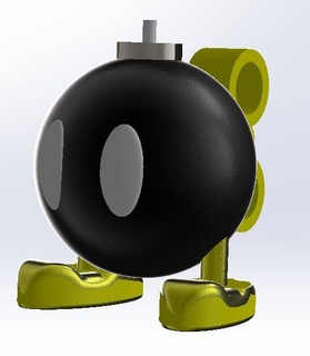 standing bob-omb Home Decor 3d print model - Mito3D