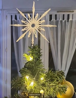 star christmas tree xmas Household 3d print model - Mito3D
