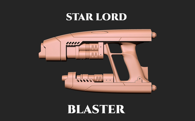 star lord blaster 3d print model models download creality cloud 3d print model - Mito3D