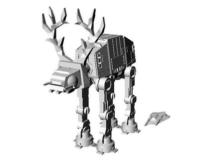 Estrela guerras mecânico biônico animais 3d print model - Mito3D