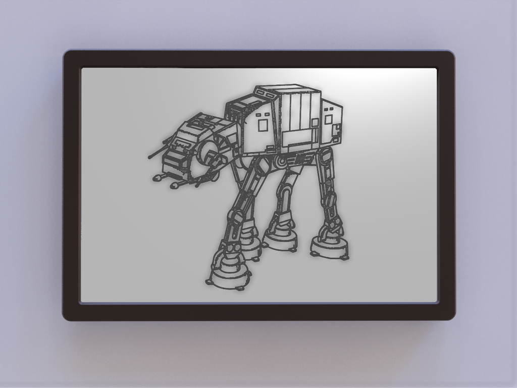 star wars at-at patent art Others 3D print model - Mito3D