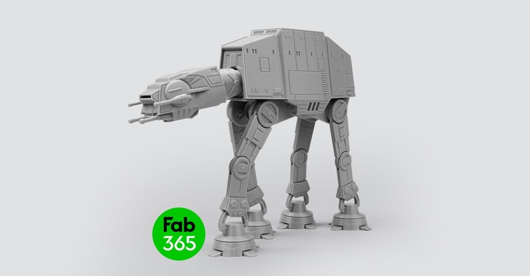 star wars atat - print in place articulated 3d models download creality cloud robots 3d print model - Mito3D