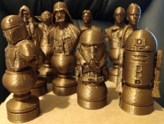 star wars chess set revised 3d models download creality cloud 3d print model - Mito3D