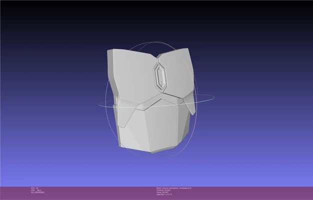 star wars mandalorian beskar chestplate 3d models download creality cloud 3d print model - Mito3D