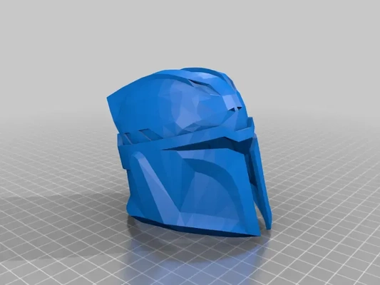 star wars mandalorian helmet 3d models download creality cloud 3d print model - Mito3D