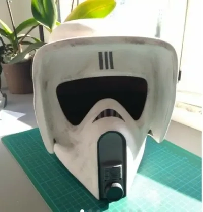 star wars scout trooper helmet 3d models download creality cloud 3d print model - Mito3D