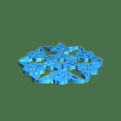 star kriege schneeflocke ornamente 3d modelle download realität wolke 3d print model - Mito3D