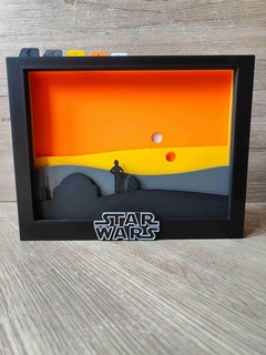 star savaşlar Tatooine gölge Kutu ev dekor 3d print model - Mito3D