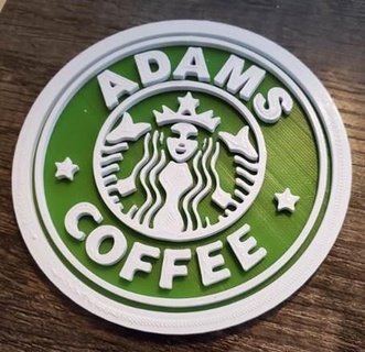 starbucks 'your name' coaster Others 3d print model - Mito3D