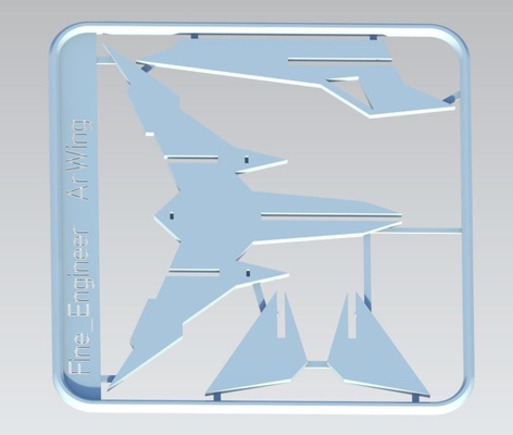 starfox ar wing kit cartão 3d modelos baixar crialidade nuvem 3d print model - Mito3D