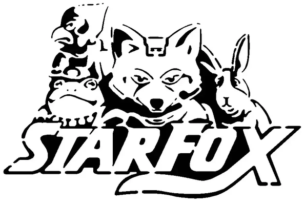 starfox pochoir 3d modèles télécharger créalité nuage 3d print model - Mito3D