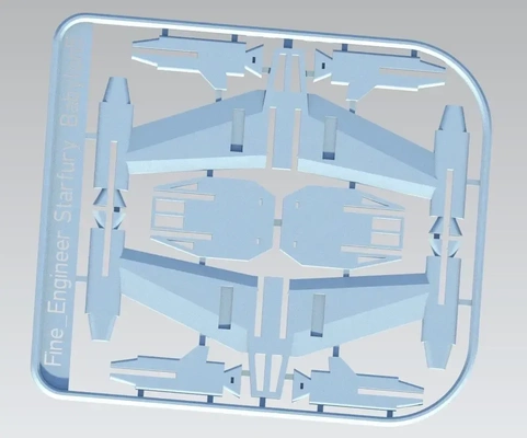 starfury kit card babylon 5 3d models download creality cloud 3d print model - Mito3D