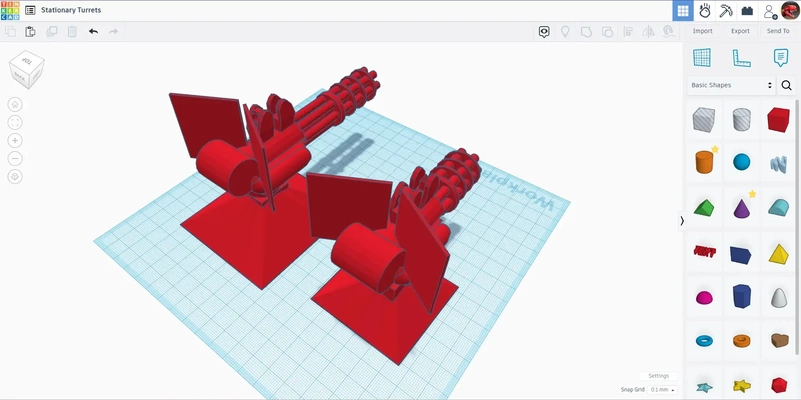 estacionário torres 3d modelos baixar crialidade nuvem 3d print model - Mito3D