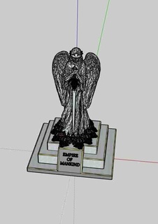statue ange Empire humanité 3d print model - Mito3D