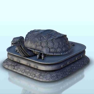 estátua tartaruga esculpido base 5 Japão China Coréia Vietnã 3d modelos baixar crialidade nuvem histórico edifícios 3d print model - Mito3D