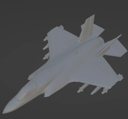 stealth fighter jet 3d models download creality cloud warplanes 3d print model - Mito3D