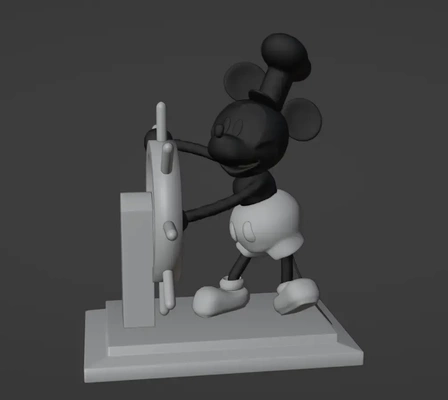 steamboat willie 3d models download creality cloud 3d print model - Mito3D