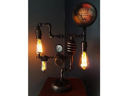Steampunk luminária casa 3d print model - Mito3D