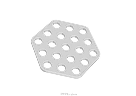 sapı parçalar tabaklar 6 hexagonal oyuncaklar oyunlar 3d print model - Mito3D