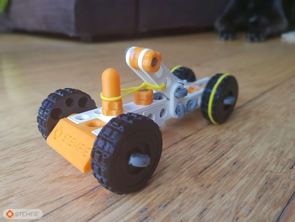 sapı rubber band driven araba 3d modeller indir creality bulut oyuncak arabalar 3d print model - Mito3D