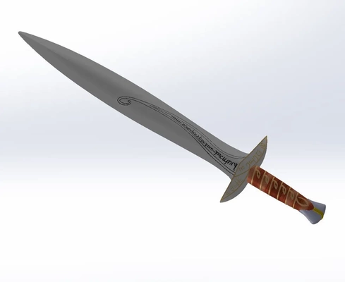 piquer épée seigneur of anneaux 3d modèles télécharger créalité nuage jouet couteaux 3d print model - Mito3D