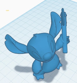 puntada hacha caracteres 3d print model - Mito3D
