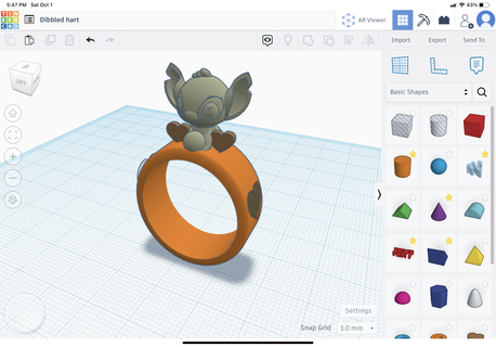 Stich Ring Mode 3d print model - Mito3D