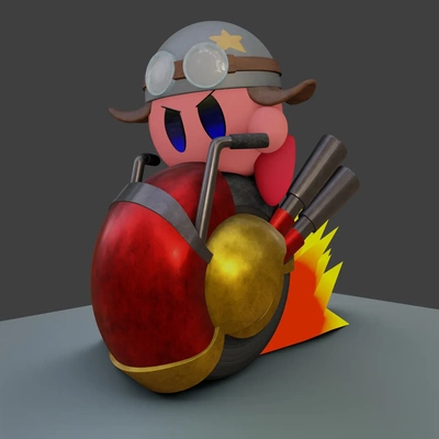 stl kirby caballito bicicleta 3d modelos descargar crealidad nube 3d print model - Mito3D