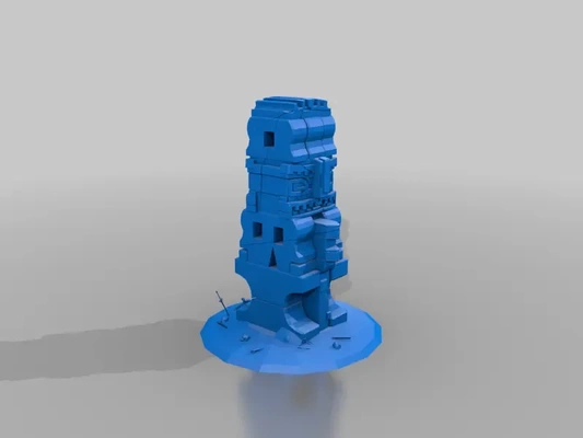 stone tower - terrain 3d models download creality cloud 3d print model - Mito3D