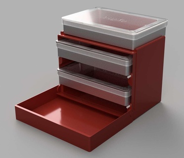 almacenamiento caja resina tinas IVA elegoo Marte 3d print model - Mito3D