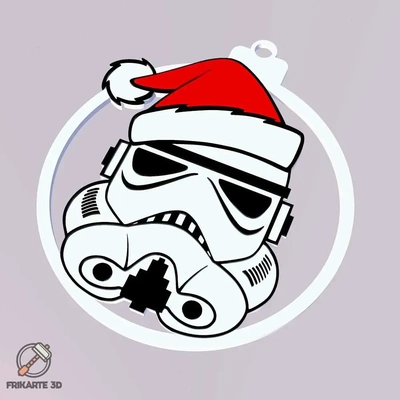 stormtrooper christmas ornament 3d models download creality cloud 3d print model - Mito3D