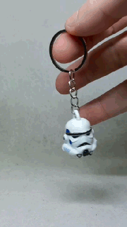 Stormtrooper chaveiro ficcional personagens 3d print model - Mito3D