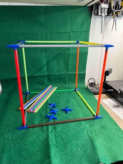Paja edificio conectores juguete ladrillos 3d print model - Mito3D